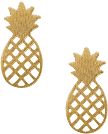 Pineapple Png Tumblr Download - Earring (500x563), Png Download