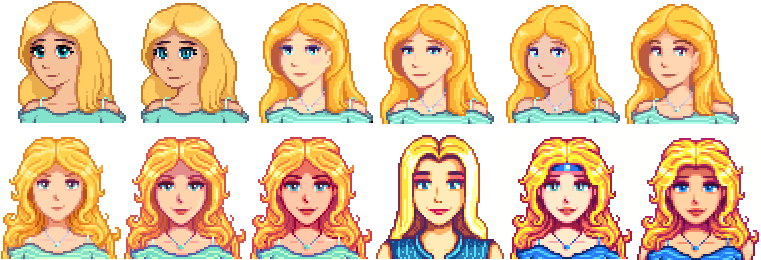 Haley Timeline - Stardew Valley Bachelorettes (776x274), Png Download