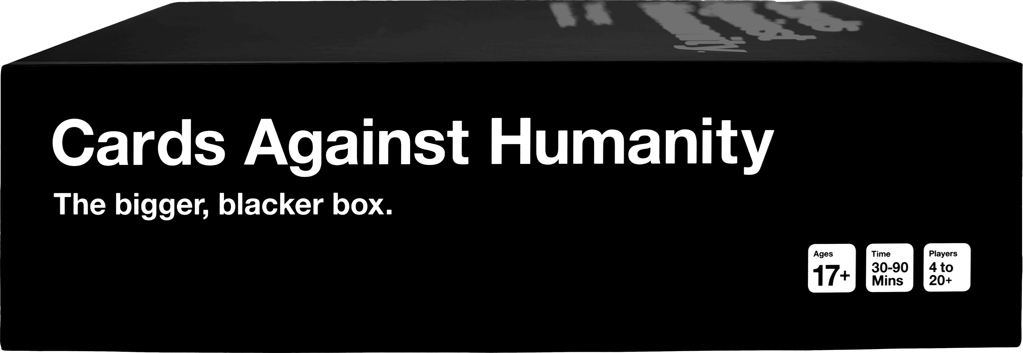 Cards Against Humanity The New Bigger Blacker Box Rrp - Cards Against Humanity (3343x1155), Png Download
