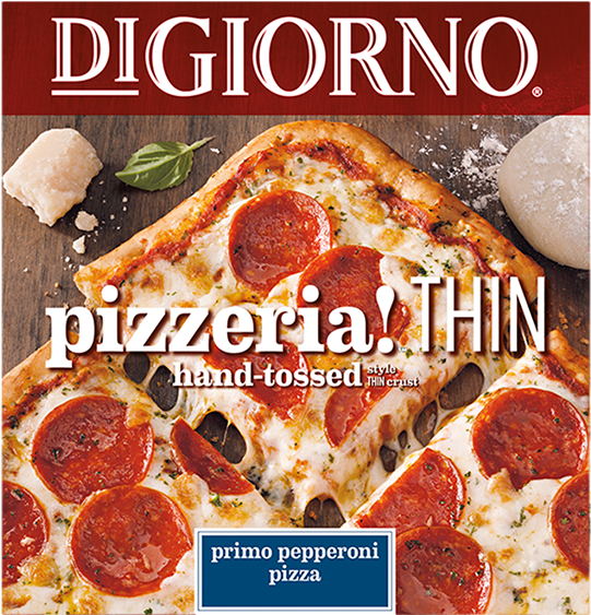 Digiorno Thin Crust Margherita Pizza (750x640), Png Download