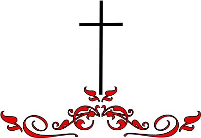 Cross Clipart Swirl - Swirl Cross Clip Art (600x286), Png Download