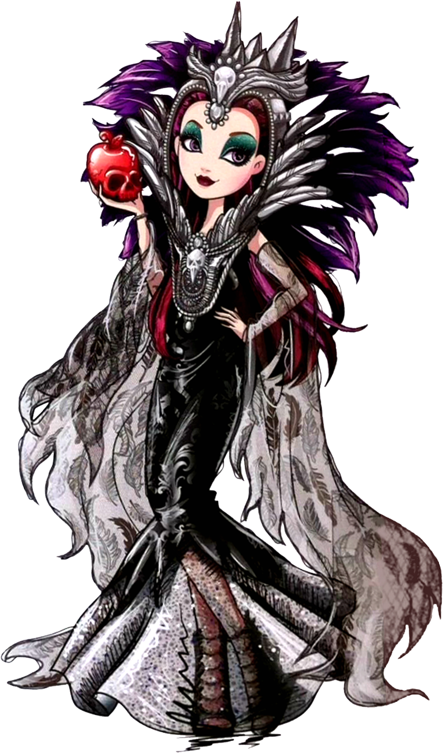 Raven Queen - Spellbinding Raven Queen Doll (940x1531), Png Download