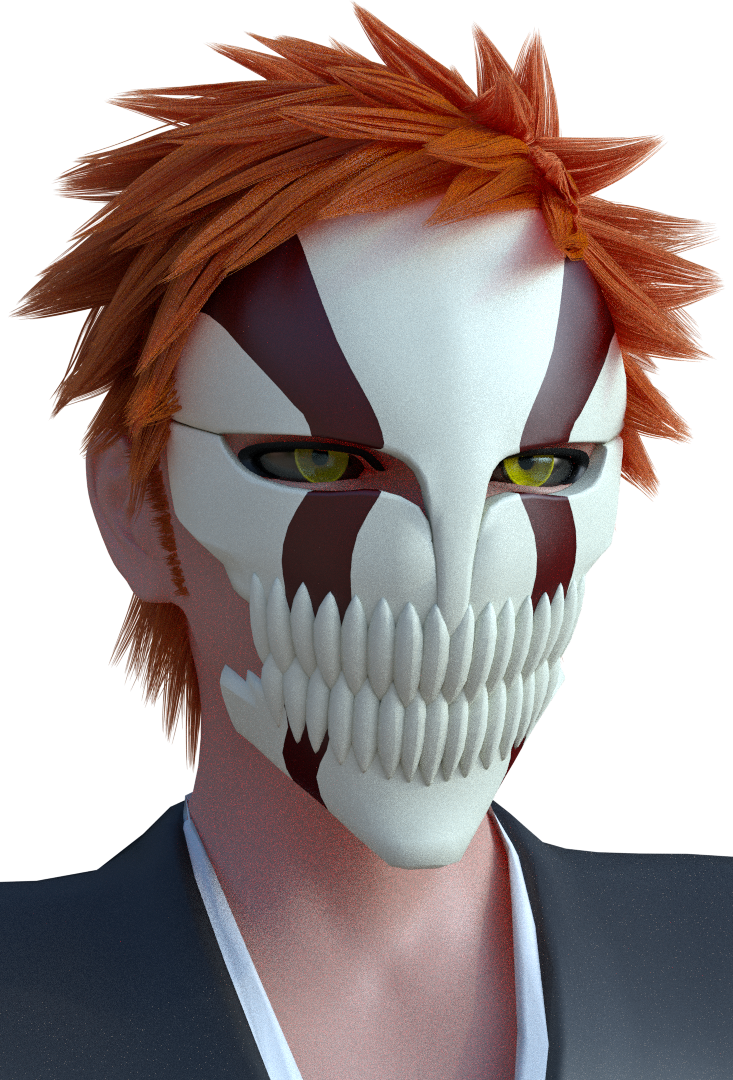 D Anime Kurosaki Hollow Mask By Ichigo Hollow Mask Real Full Size Png Download Seekpng
