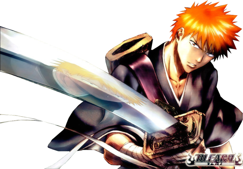 Release Ichigo Render C&c - Bleach Anime Art 32x24 Poster Decor (826x576), Png Download