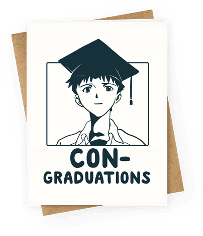 Con Graduations, Shinji Kun Greeting Card - Happy Mothers Day Friend Funny (484x484), Png Download