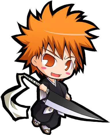 Picture - Bleach Chibi (415x500), Png Download