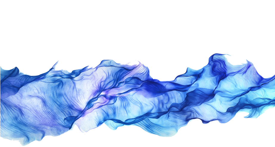 All- Particles Are Construc Med Hr - Artistic Blue Smoking Wave Wall Canvas Art Painting (922x518), Png Download