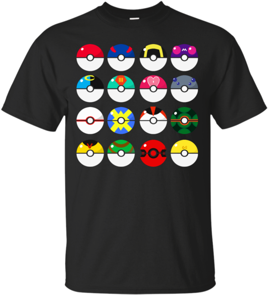 Minimal Pokeballs Pokemon T Shirt & Hoodie - Shirt (600x600), Png Download