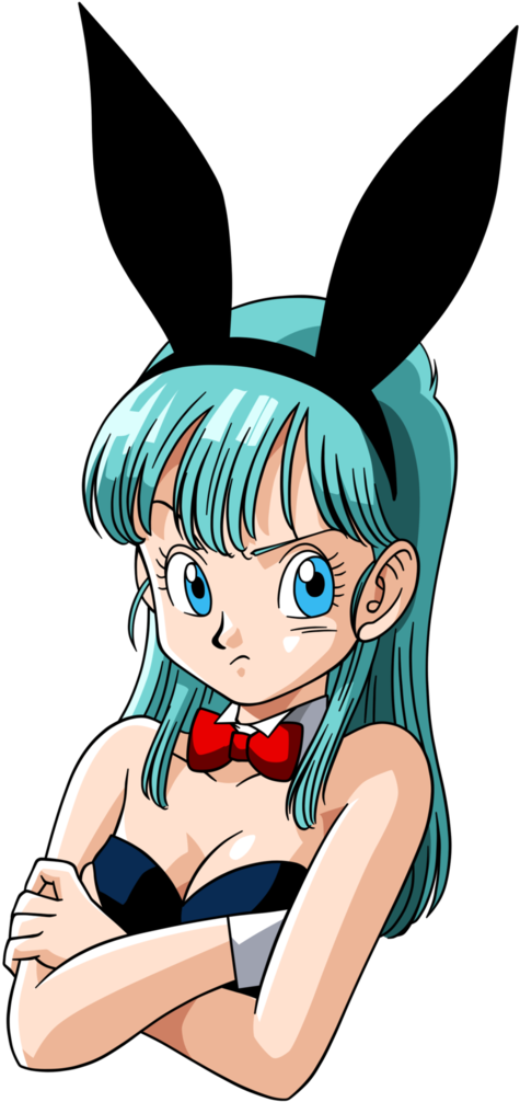 Bulma And Bunny Image - Dragon Ball Bulma Bunny (499x1024), Png Download