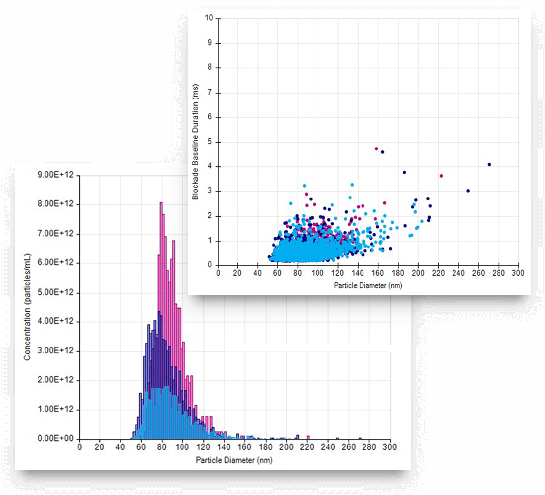Simultaneous Size And Concentration Measurement - Plot (1102x1000), Png Download