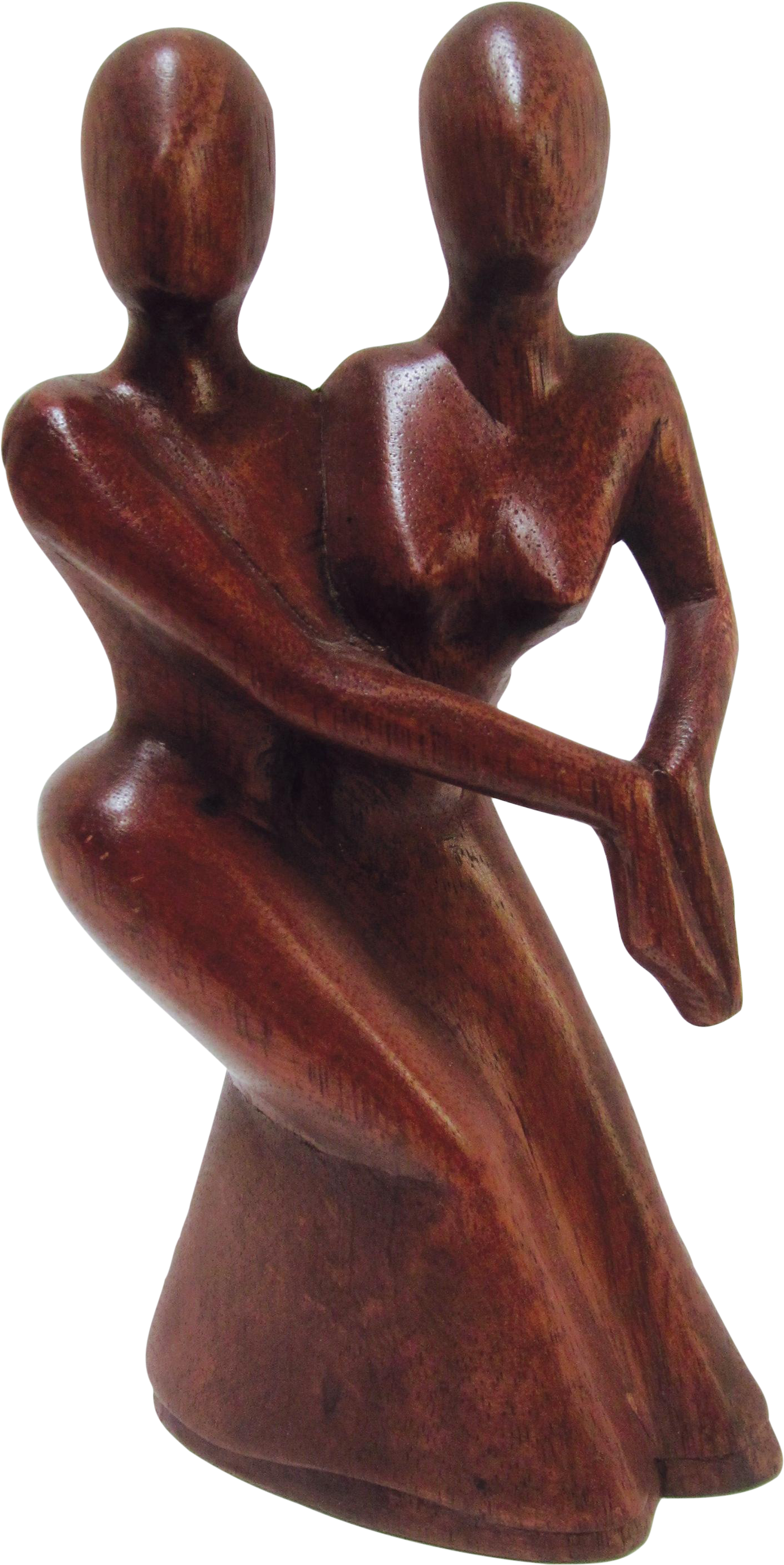 Embracing Lovers Statue Png - Wood Sculpture Png (2448x3264), Png Download