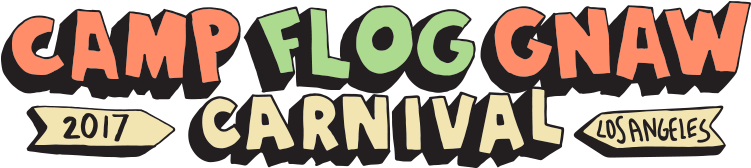 Tyler, The Creator's Camp Flog Gnaw Carnival Made Sure - Camp Flog Gnaw 2017 Logo (800x200), Png Download