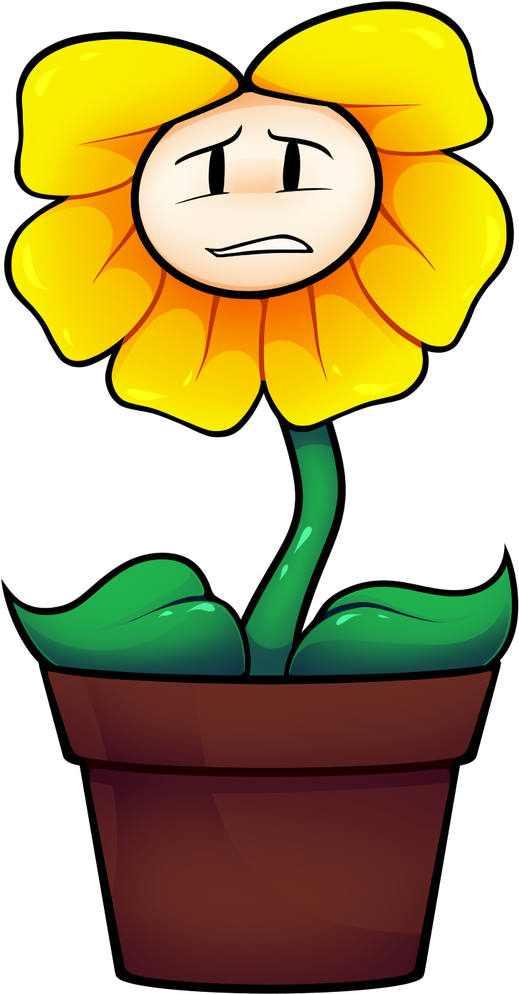 Flowerfell Flowey (986x1606), Png Download