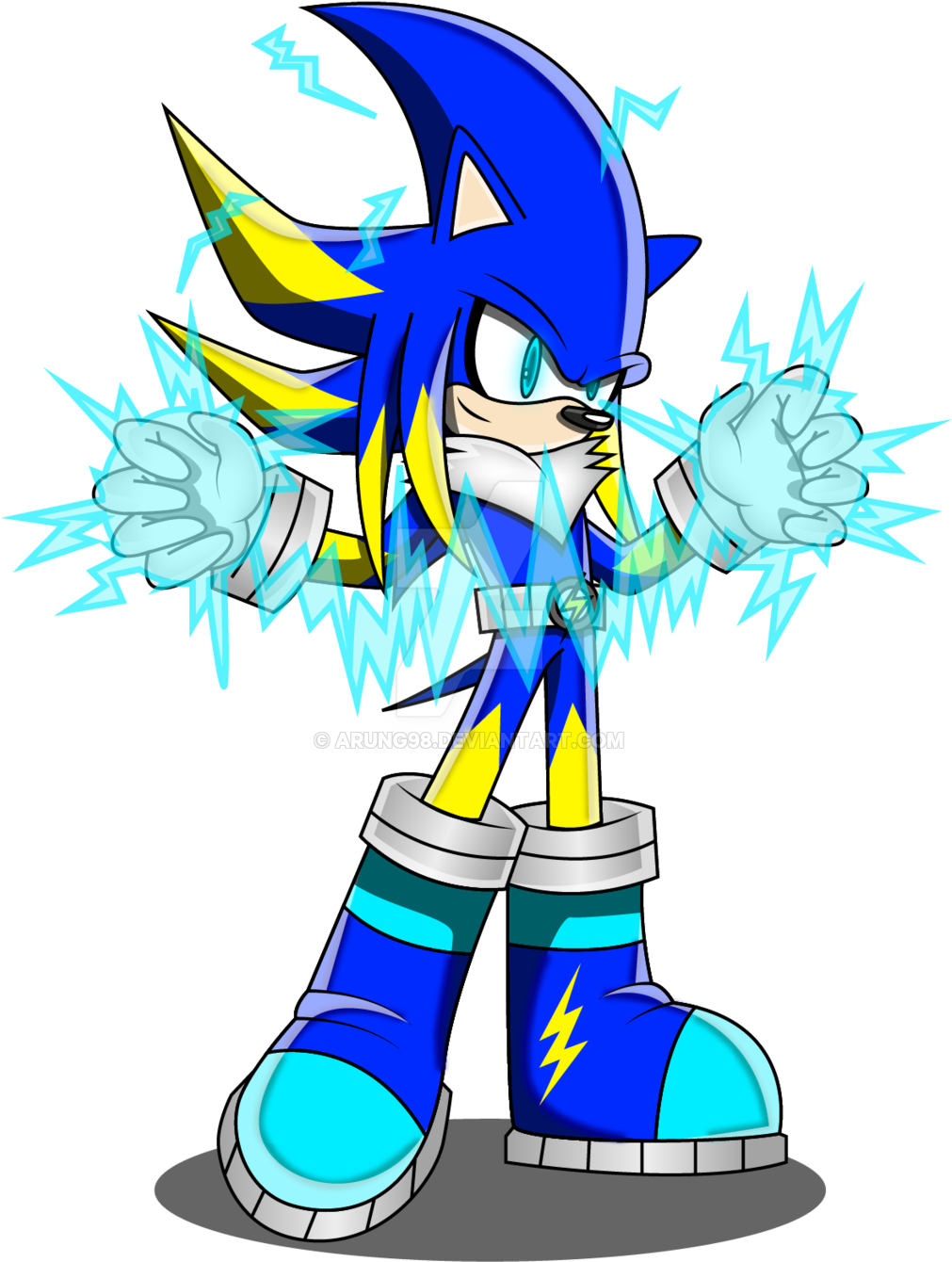 Jolt The Hedgehog Electric By Arung98-d8pxejn - Sonic The Hedgehog Jolt (1024x1449), Png Download