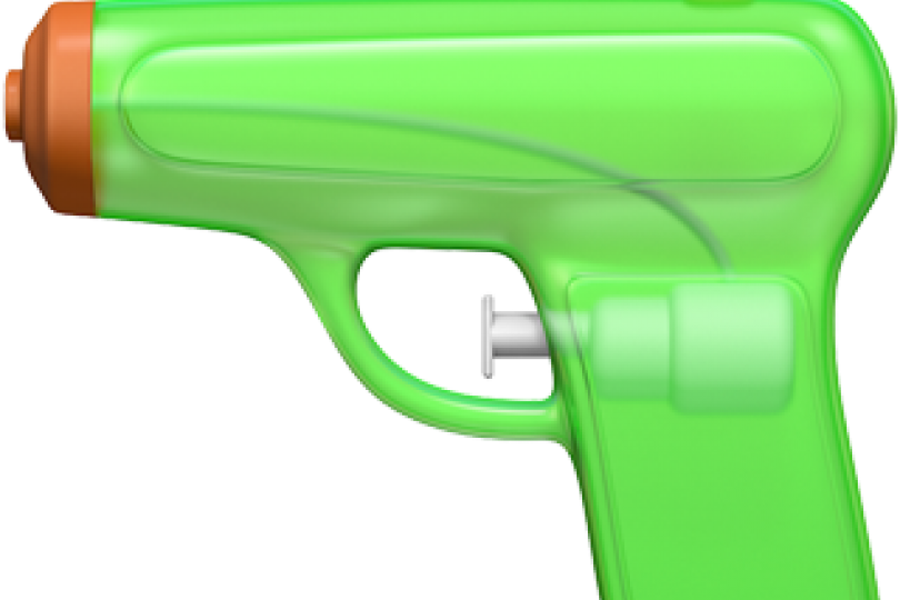 Apple Ios10 Emoji Waterpistol - Ios 10 Gun Emoji (810x540), Png Download