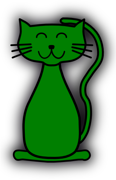 Whiskers Clipart Green Cat Eye - Kitten Clip Art (420x598), Png Download