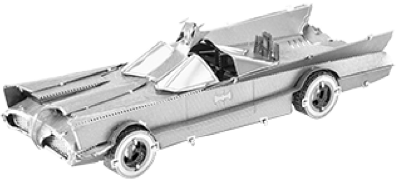 Picture Of Batman - Metal Earth Classic Batmobile (620x327), Png Download