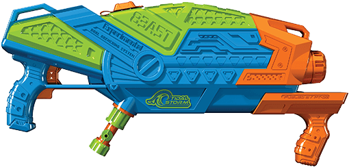 Battle Monster Dual Function Pressurized Water Blaster - Nerf Super Soaker Battle Monster (550x550), Png Download