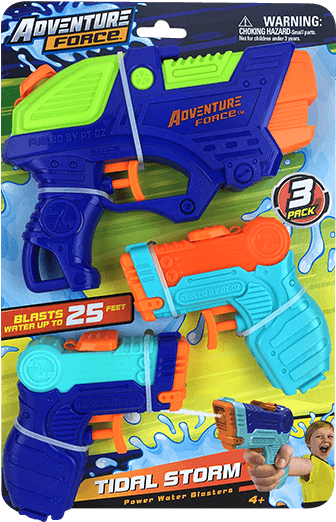 8803 3d Adventure Force Tidal Storm 3 Pack Power Water - Adventure Force Tidal Storm Power Water Blasters (550x550), Png Download