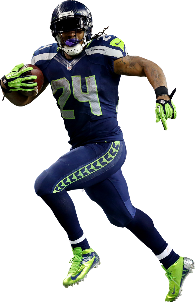 Marshawn Lynch Seahawks Png (661x1024), Png Download