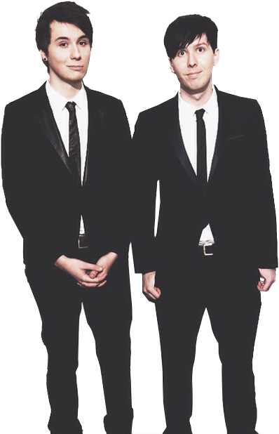 Dan And Phil Somehow Ruined And Improved My Life - Dan And Phil Background (433x630), Png Download