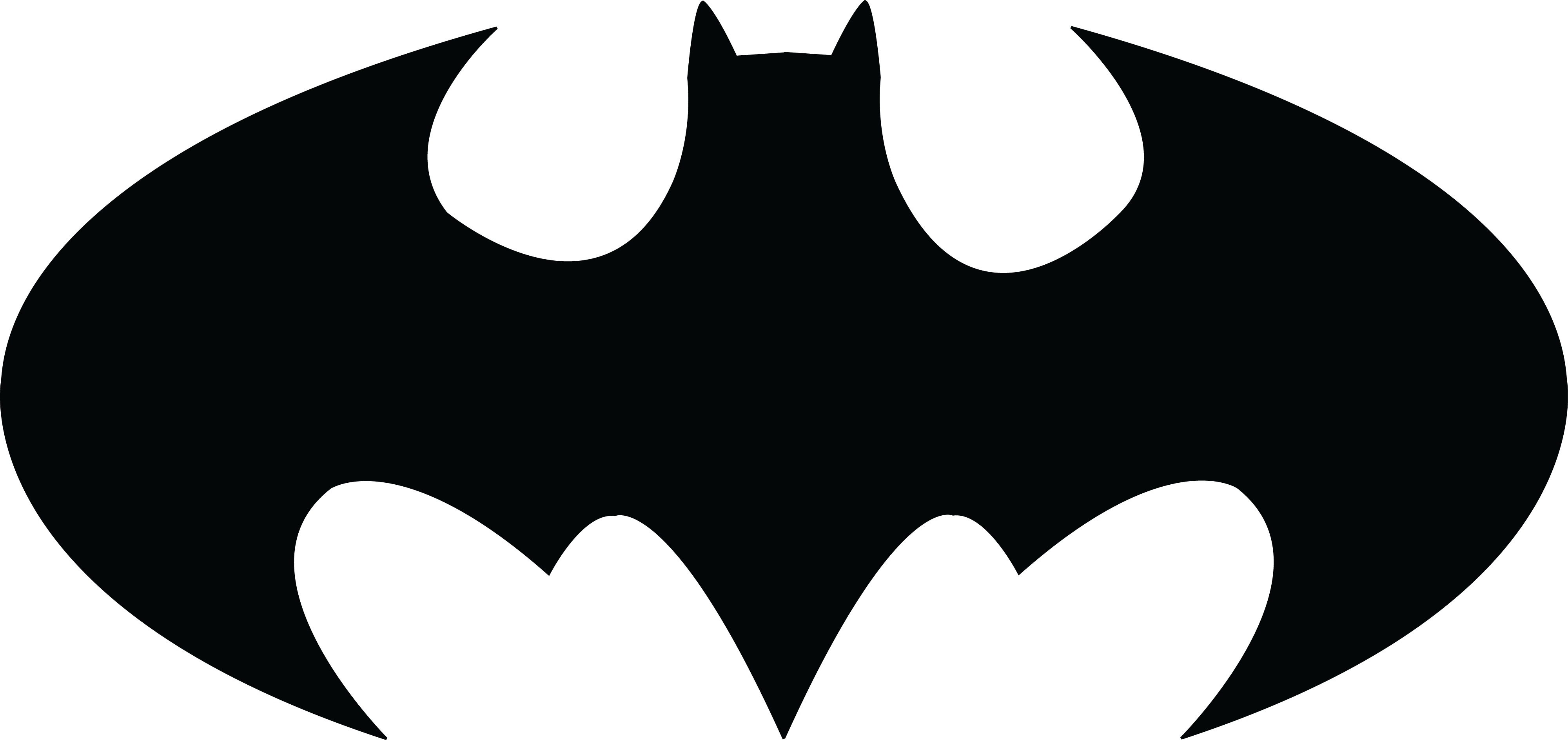 Collection Of Free Batmen Face Download On - Batman Symbol (4000x1887), Png Download