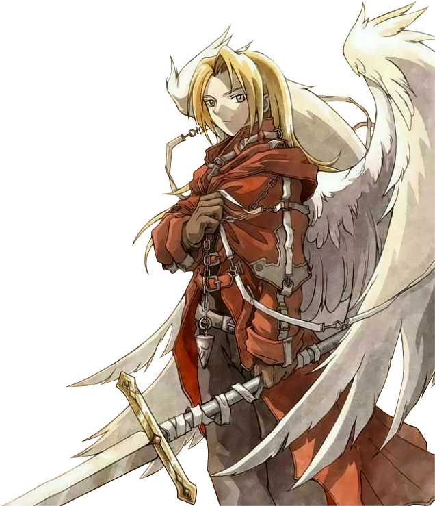 Edwardelric1 ] - Fullmetal Alchemist Edward Elric Angle (608x768), Png Download