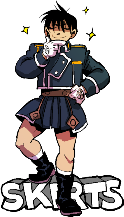 Mustang's Miniskirt Army By Obersten - Roy Mustang In A Mini Skirt (454x810), Png Download