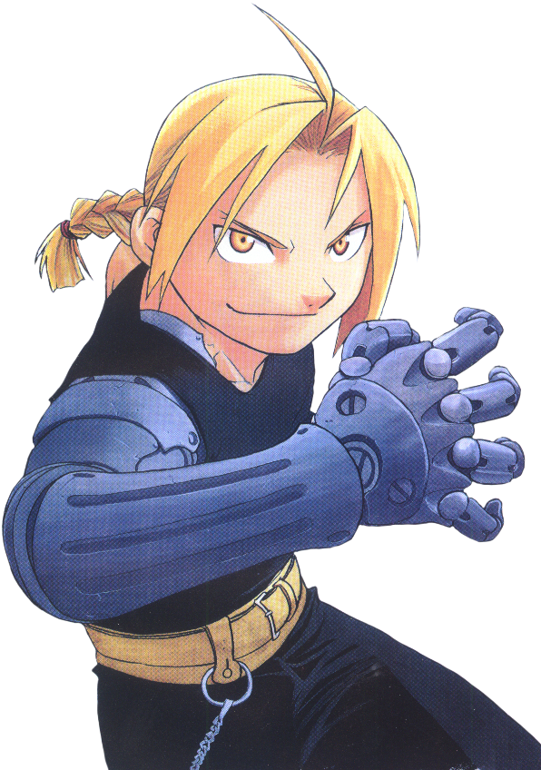 Edward Elric - Fullmetal Alchemist Artbook (615x860), Png Download
