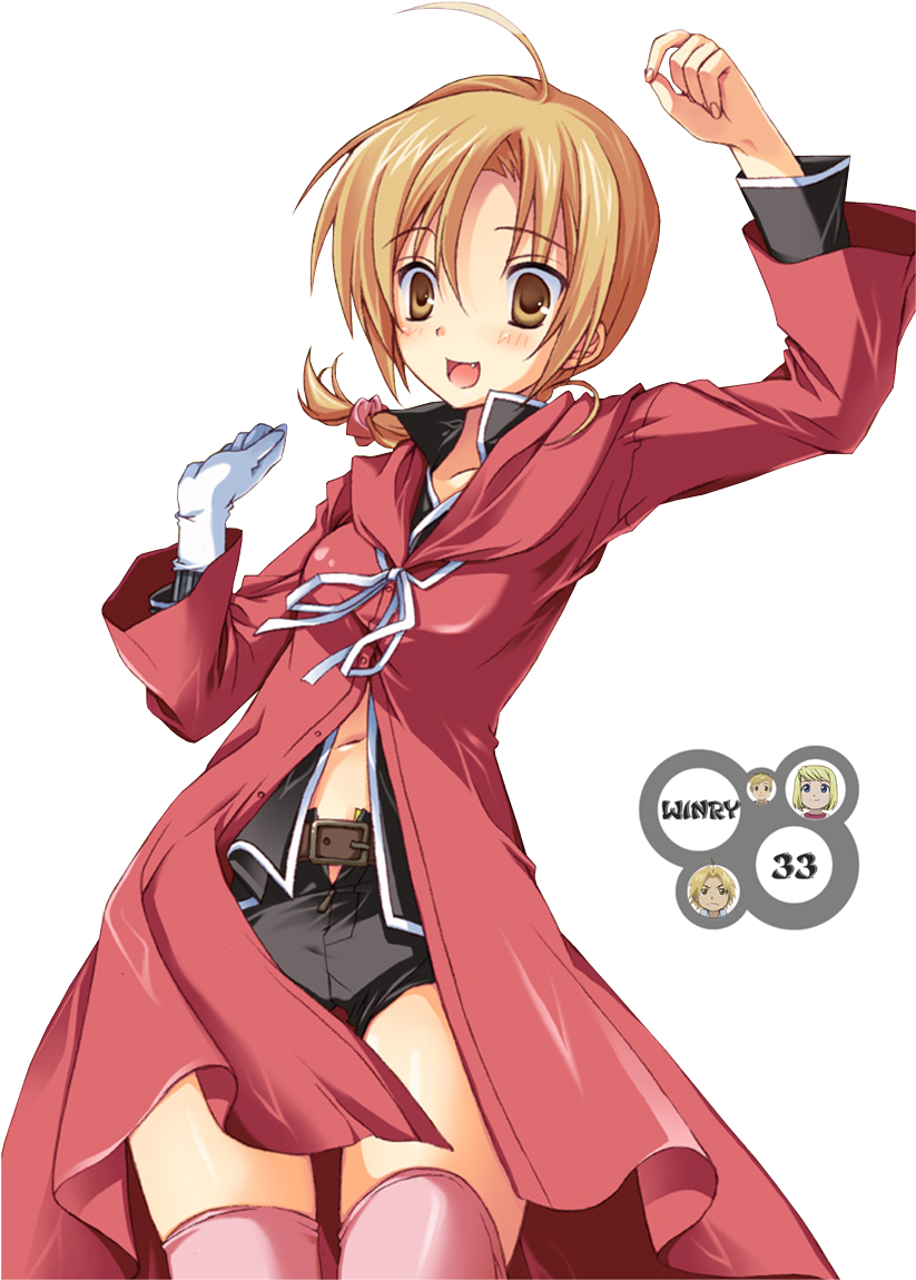 Edward Elric ~ Fullmetal Alchemist ~ Gender-bend Fullmetal - Metal Alchemist Edward Elric Gender Bender (822x1156), Png Download