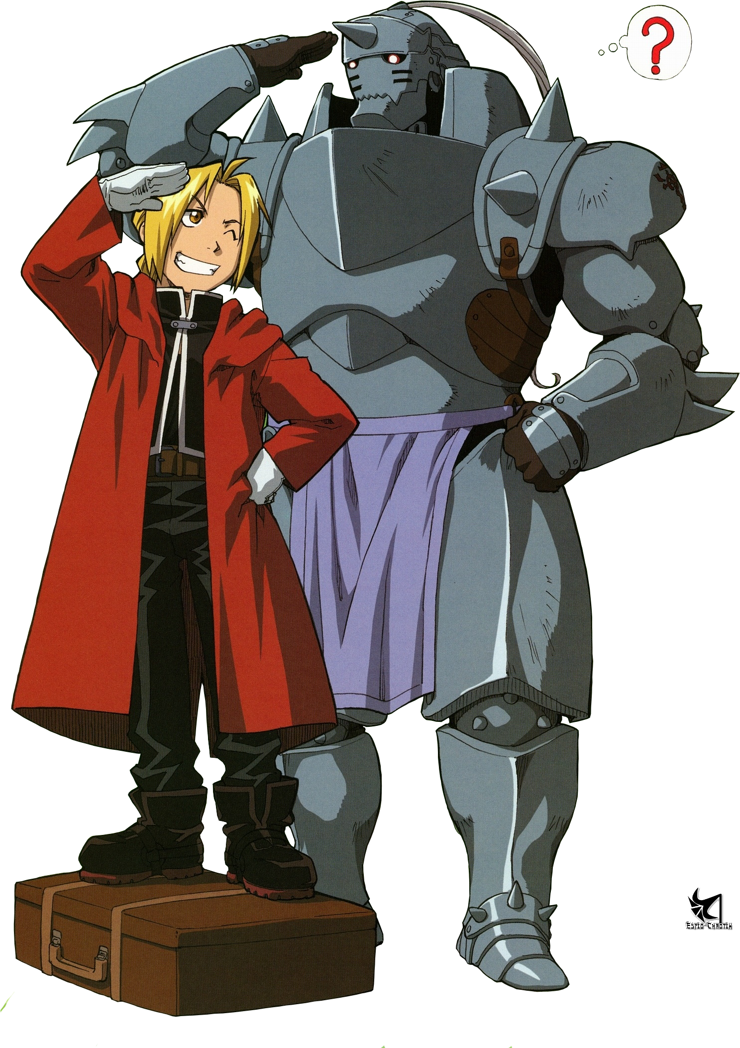Render Fullmetal Alchemist Renders Edward Alphonse - Fullmetal Alchemist Lucite Keychain (1500x2135), Png Download