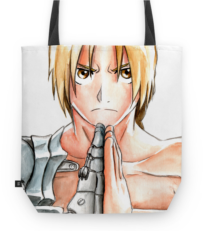 Bolsa Edward Elric De Rodrigo Chaemna - Edward Elric (800x800), Png Download