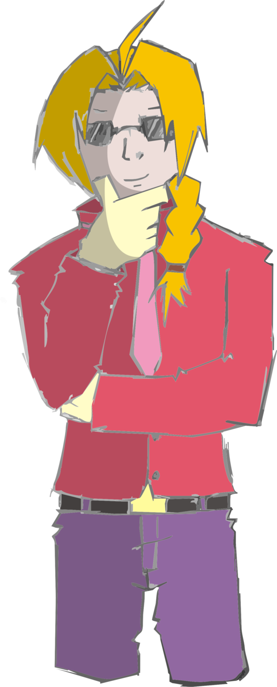 Picture Download Edward Elric In By Anilover On Deviantart - Drawing (568x1407), Png Download