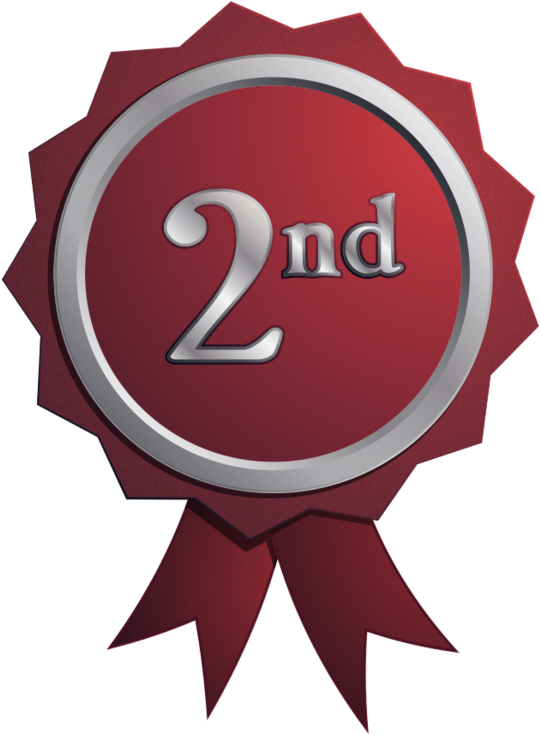 Free Png Badge Nd Place By Ninahagn - 4th Place Png (600x857), Png Download
