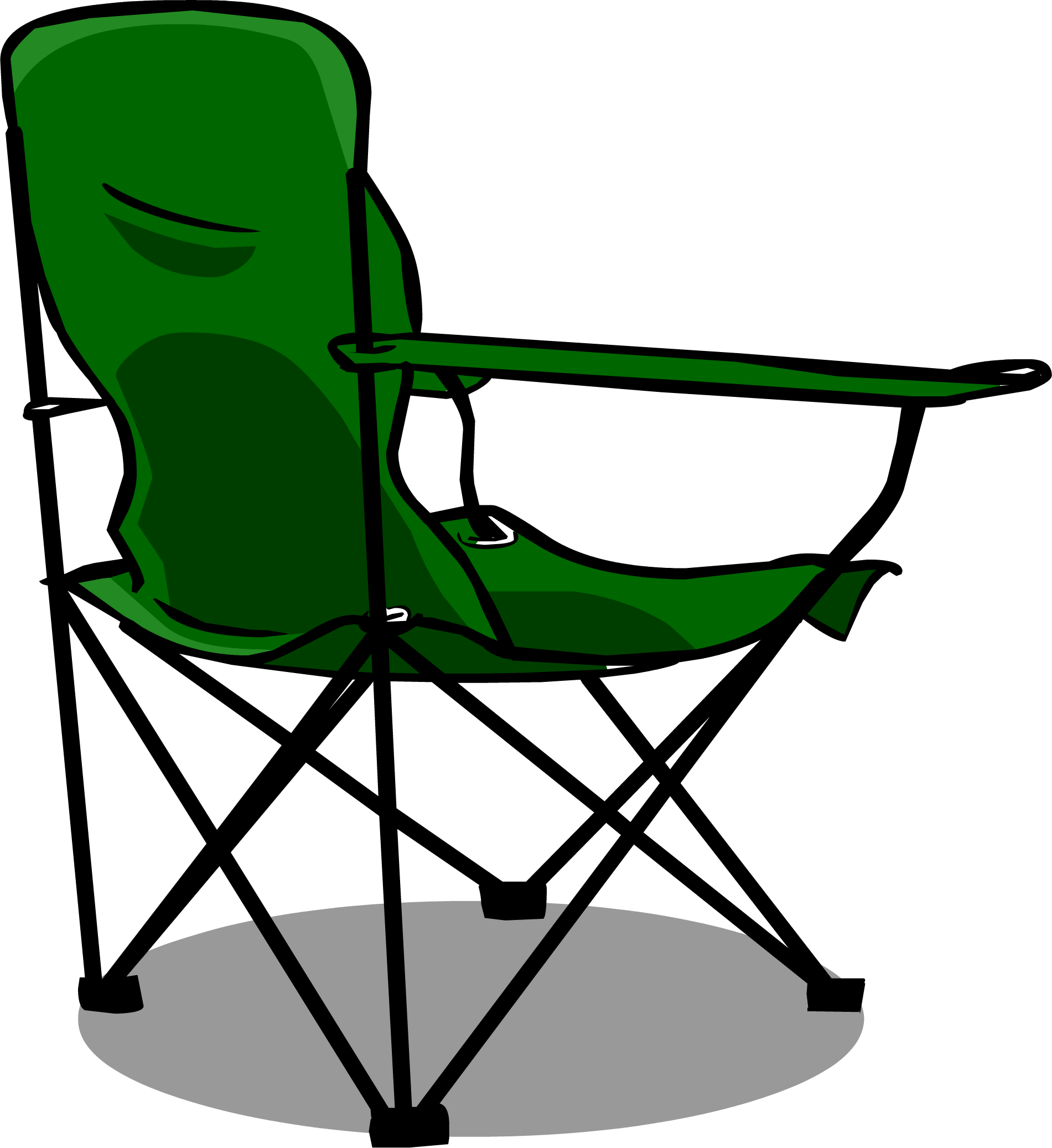 Camping Chair Sprite 004 - Camping Chair Clip Art (1901x2074), Png Download