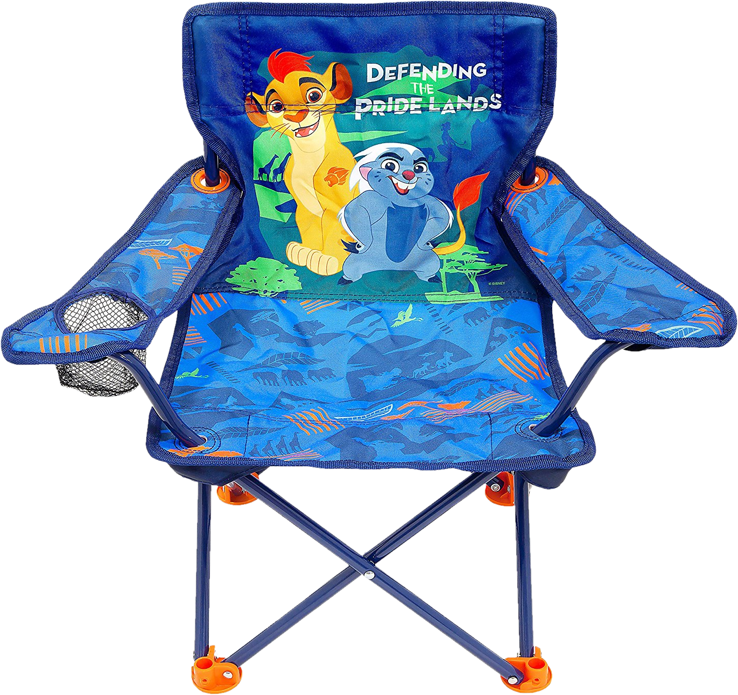 Foldaway-chair - Lion Guard Fold N Go Chair, Grey 42095 (1438x1355), Png Download