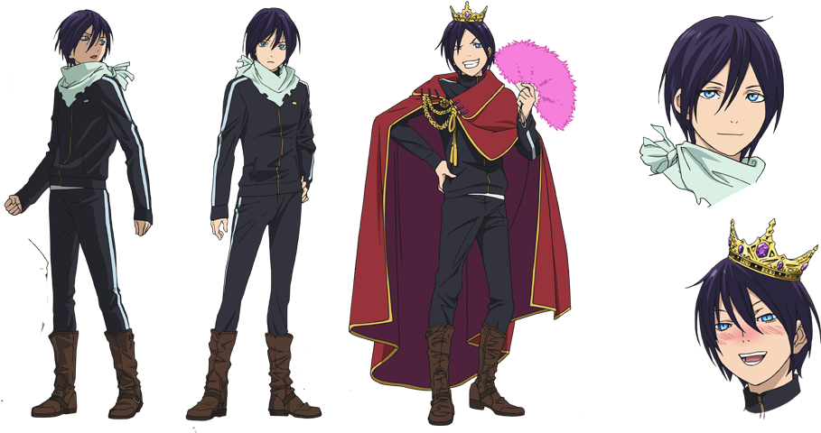Noragami Yato Cosplay Costume Outfit Cloak (961x490), Png Download