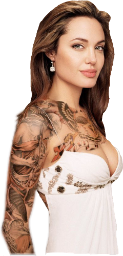 Celebrities Preciouscohan Freetoedit - Angelina Jolie (240x500), Png Download