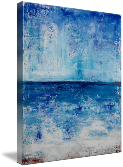 Abstract Ocean Artwork Tropical Picturesque Place Png - Abstract Art (481x650), Png Download