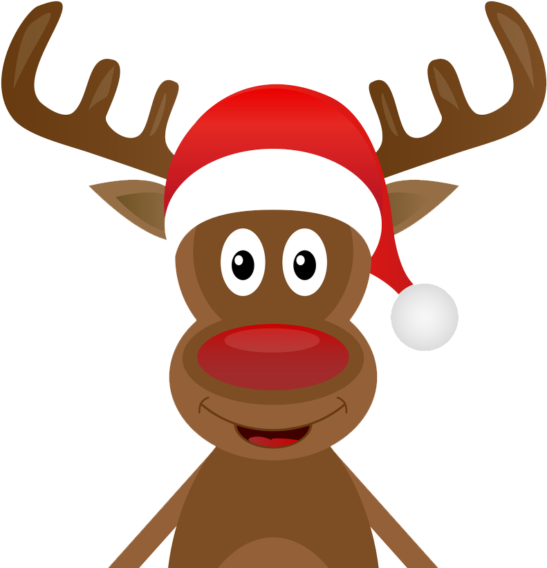 Christmas Deer Png Free Download - Reindeer Hot Chocolate Label (1000x1000), Png Download