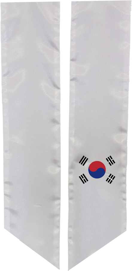 Study Abroad Sash For South Korea - South Korea (694x1041), Png Download
