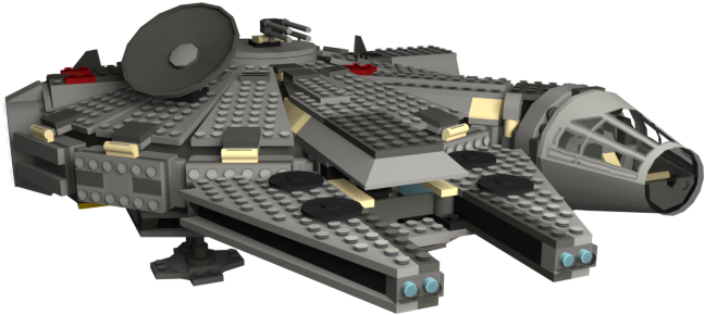 Download Zip Archive - Lego Star Wars 2 Millennium Falcon (750x650), Png Download
