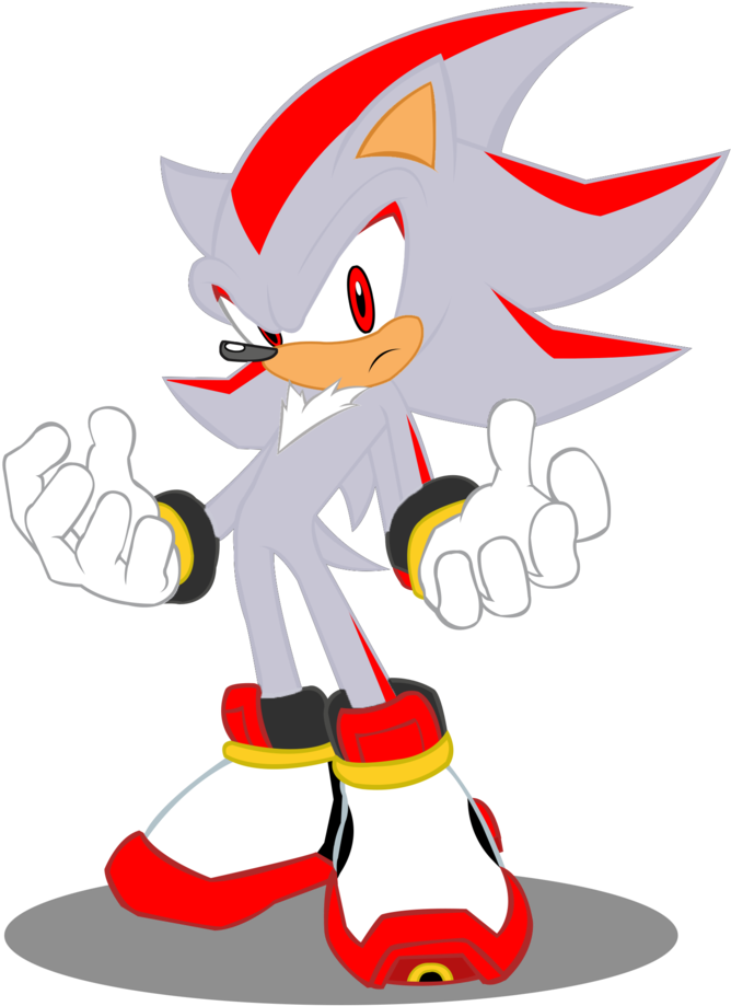 Clipart Transparent Download Friends Vector Shadow - Shadow The Hedgehog Style Vector (807x990), Png Download