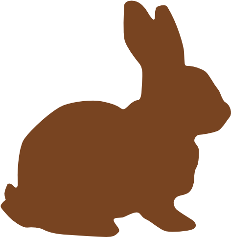 Chocolate Easter Bunny Svg Clip Arts 594 X 599 Px (594x599), Png Download
