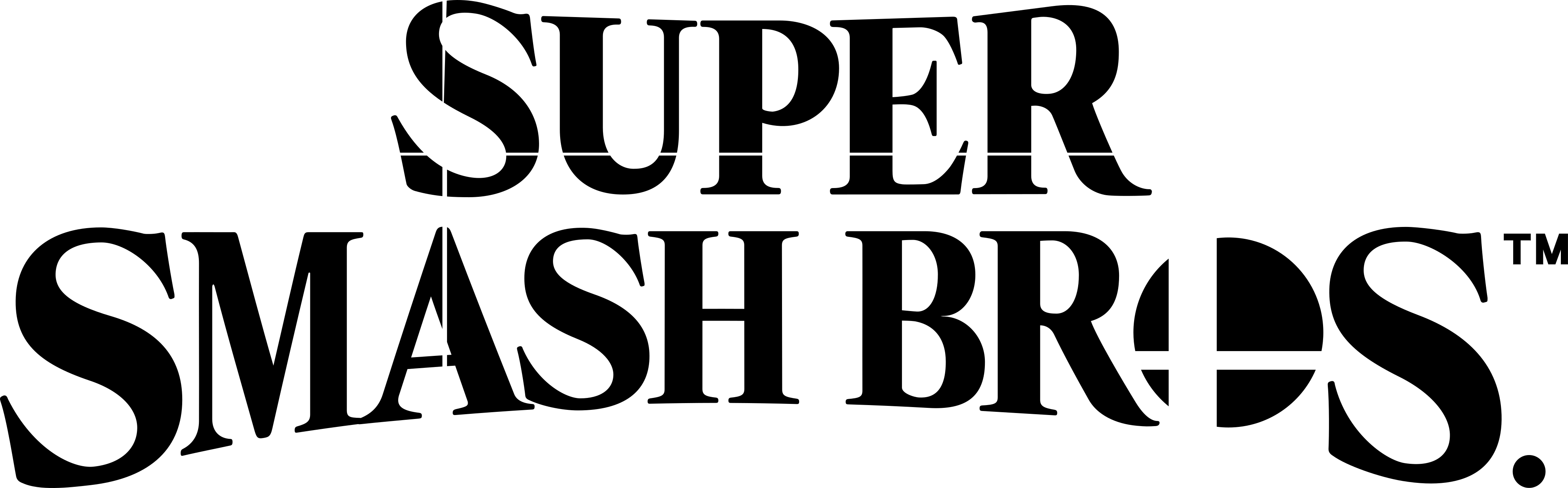 800px-super Smash Bros - Super Smash Bros Switch Logo (800x249), Png Download