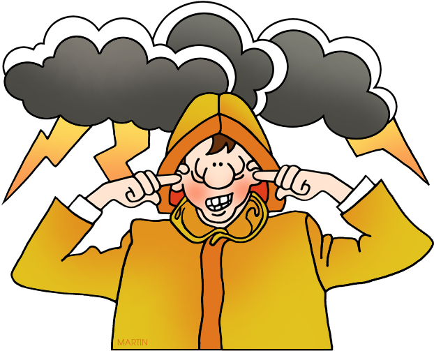 Thunder And Lightning Clipart (648x518), Png Download