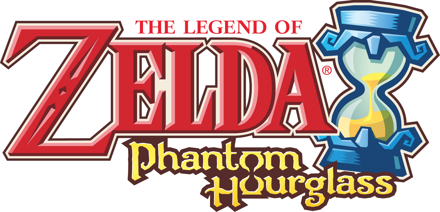 The Legend Of Zelda - Legend Of Zelda Phantom Hourglass Logo (1695x818), Png Download