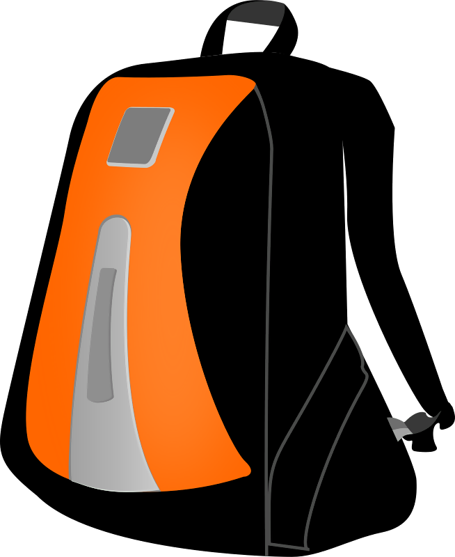 This Graphics Is Knapsack About Knapsack, Bag, Luggage, - Bag Clipart Png (654x800), Png Download