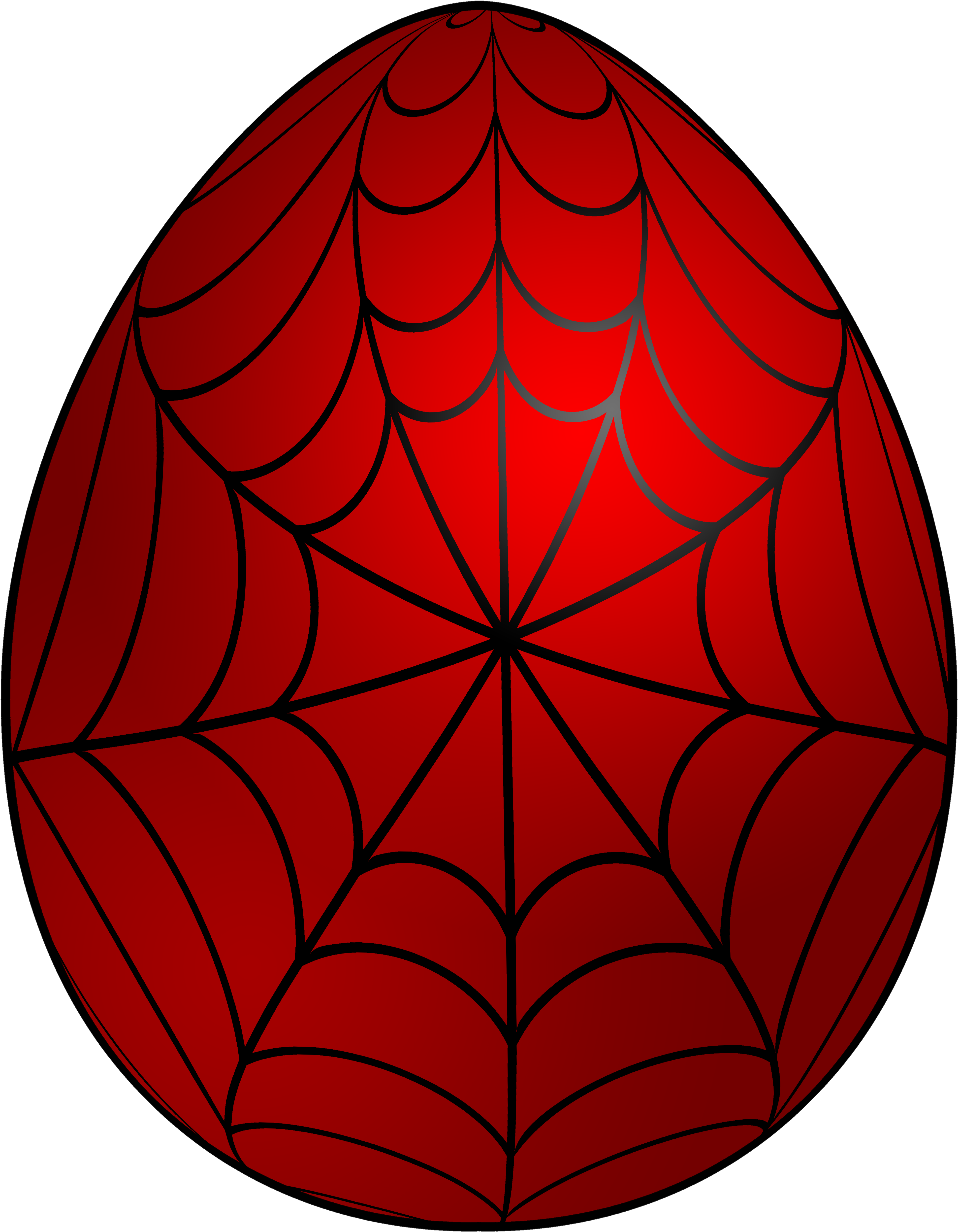 Spiderman Easter Egg Png Clip Art - Easter (3879x5000), Png Download