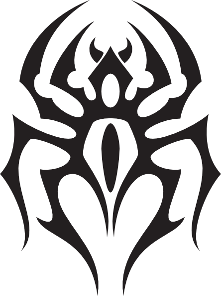 Tribal Clipart Logo Png - Tribal Animal Tattoo (444x593), Png Download